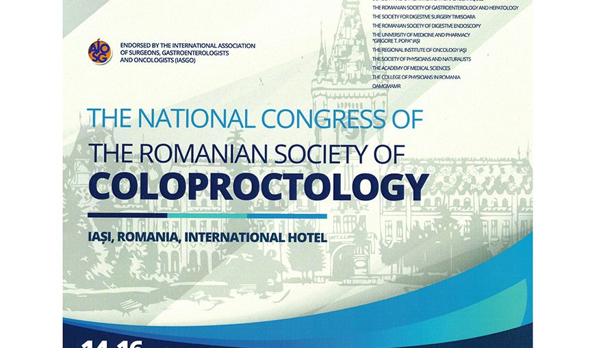 CONGRESUL NAȚIONAL AL SOCIETĂȚII ROMÂNE DE COLOPROCTOLOGIE 2019